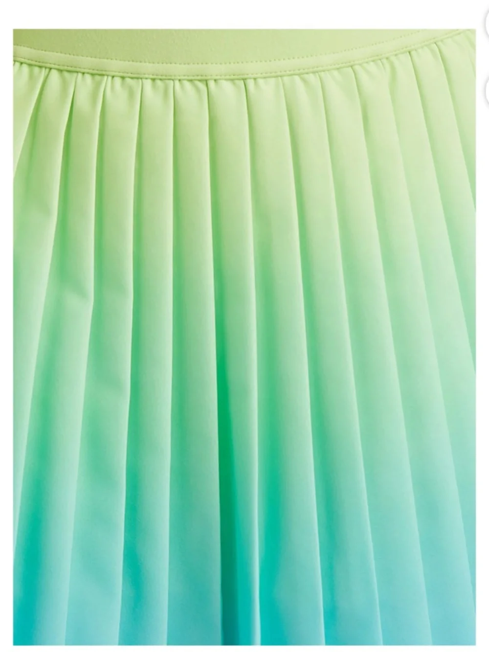 Justice Girls Green Pleated Ombre Skort Size Small (7-8) NWT